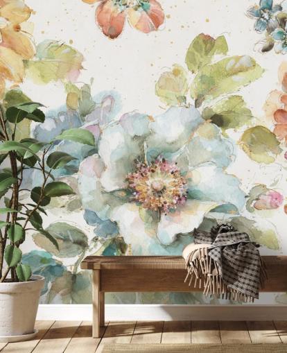 Colorful Big Floral Mural