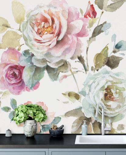 colorful botanical wall mural colorful botanical wall mural