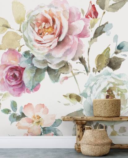 colourful botanical wall mural colourful botanical wall mural