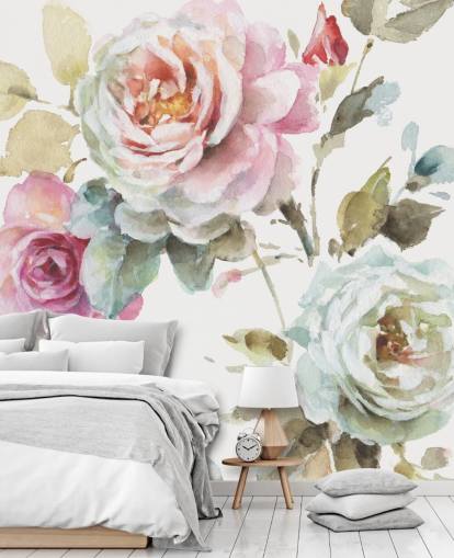 farbenfrohes botanisches Wandbild farbenfrohes botanisches Wandbild