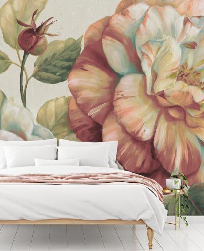 mural de pared floral grande mural de pared floral grande