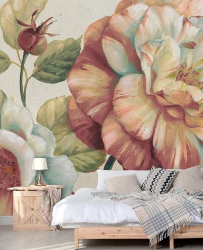 mural de pared floral grande mural de pared floral grande