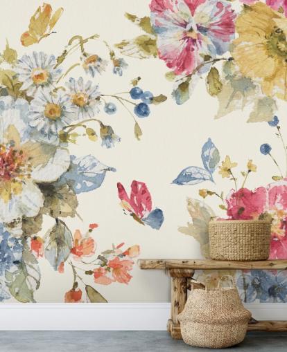 botanische muurschildering van Lisa Audit