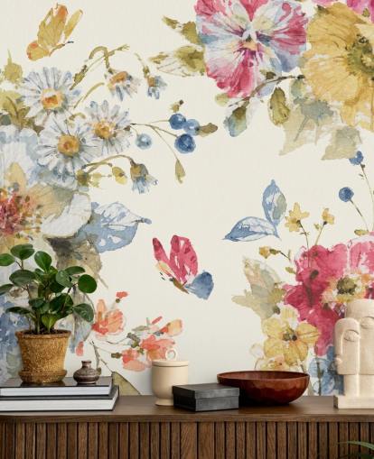 botanische muurschildering van Lisa Audit