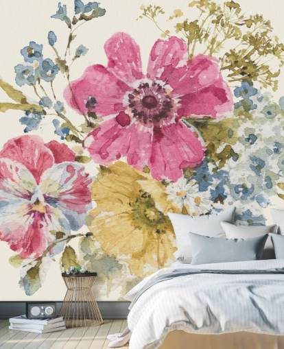 Decorazione murale botanica Summer Garden di Lisa Audit Decorazione murale botanica Summer Garden di Lisa Audit