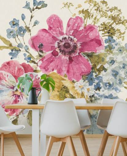 Decorazione murale botanica Summer Garden di Lisa Audit Decorazione murale botanica Summer Garden di Lisa Audit