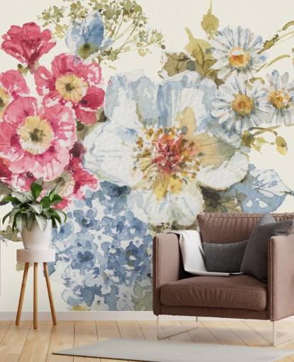 Murale botanico Summer Garden III di Lisa Audit