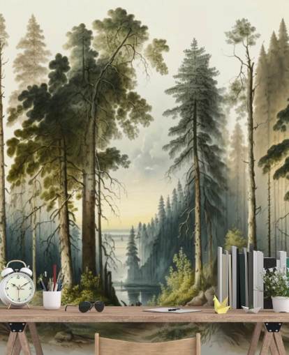 green forest wallpaper for office green forest wallpaper for office