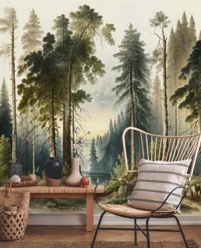 green forest wallpaper for office green forest wallpaper for office