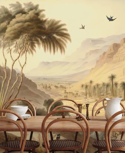 Desert Mountains Landscape Wallpaper Mural