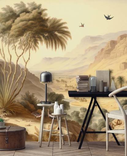 Desert Mountains Landscape Wallpaper Mural Desert Mountains Landscape Wallpaper Mural