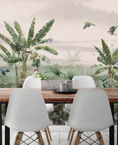 fond d'écran de la jungle verte