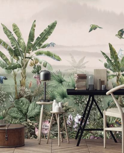 groen junglebehang groen junglebehang