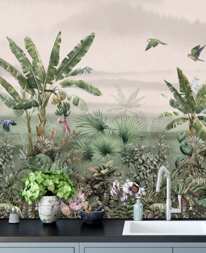 fond d'écran de la jungle verte