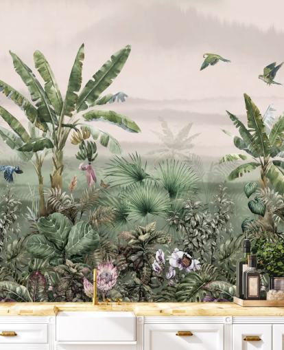 green jungle wallpaper