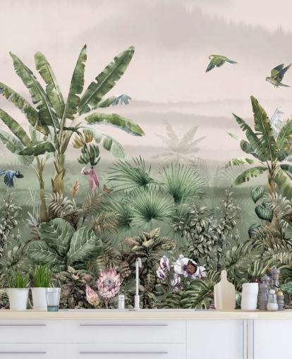 fond d'écran de la jungle verte