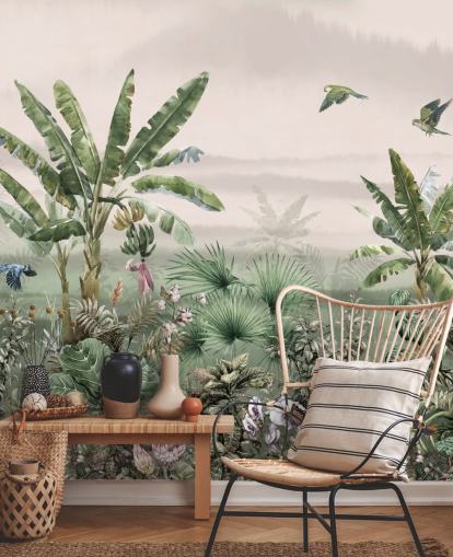 green jungle wallpaper