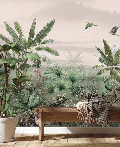 fondo de pantalla de jungla verde