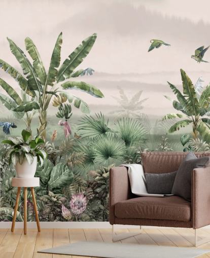 fond d'écran de la jungle verte