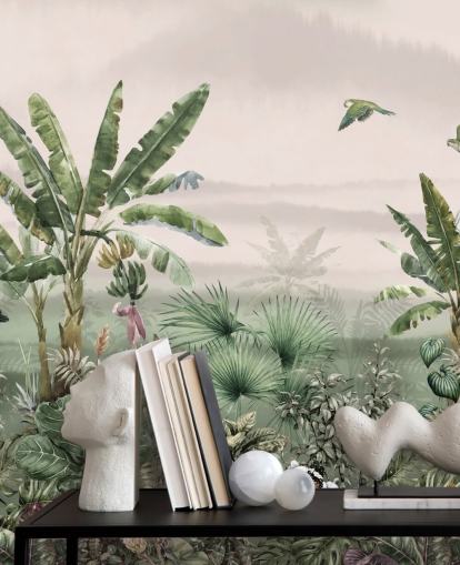 papel de parede verde da selva