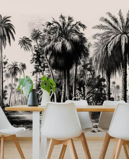black and white jungle wallpaper mural for bedroom black and white jungle wallpaper mural for bedroom