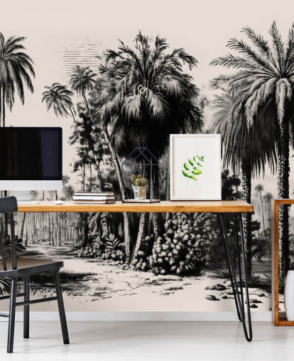 black and white jungle wallpaper mural for bedroom black and white jungle wallpaper mural for bedroom