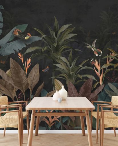 Carta da parati Dark Leaf