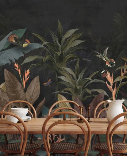 Papier peint Dark Leaf