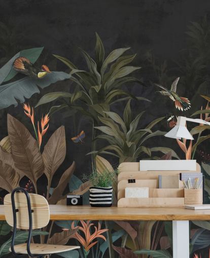 Papier peint Dark Leaf