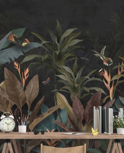 Papier peint Dark Leaf