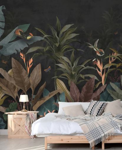 Carta da parati Dark Leaf