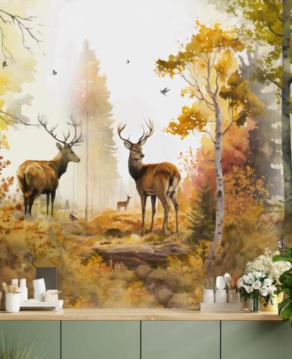 Illustrasjon av twin Stags tapet 