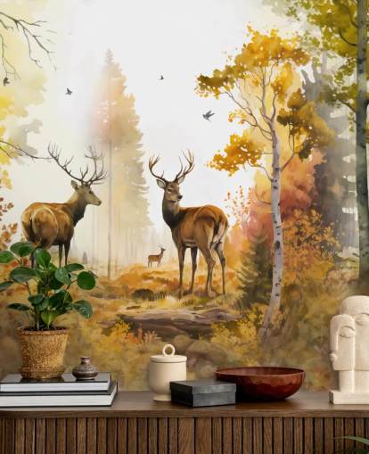 Illustrasjon av twin Stags tapet 