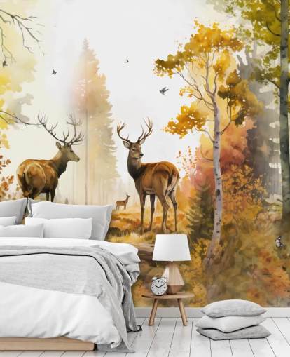 Illustrasjon av twin Stags tapet 