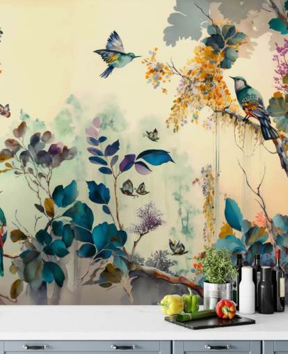 Fondo de pantalla de Tropical Birds at Dawn Fondo de pantalla de Tropical Birds at Dawn