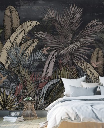 Poster in Cornice Sempreverdi tropicali di notte