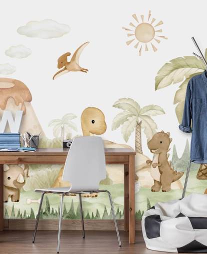 Papier peint Cute Dinosaur