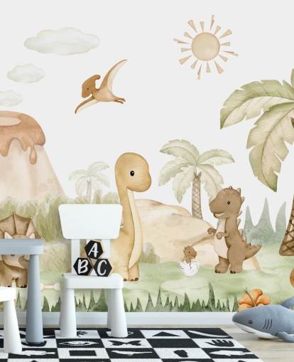 Söt dinosaurie tapet Söt dinosaurie tapet