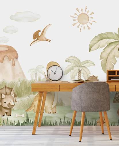 Papier peint Cute Dinosaur Papier peint Cute Dinosaur