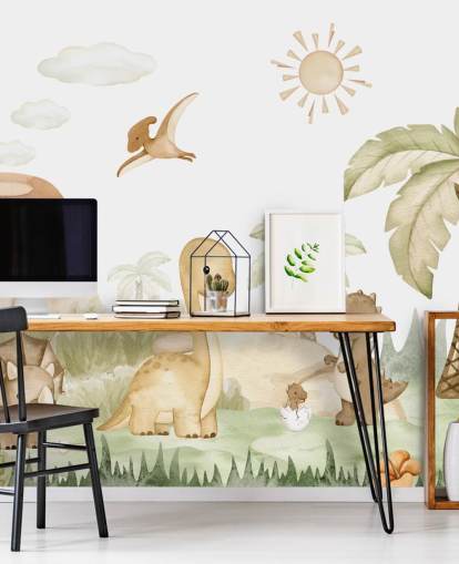 Papier peint Cute Dinosaur Papier peint Cute Dinosaur