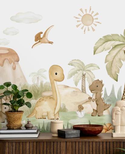 Papier peint Cute Dinosaur