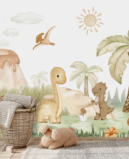 Papier peint Cute Dinosaur