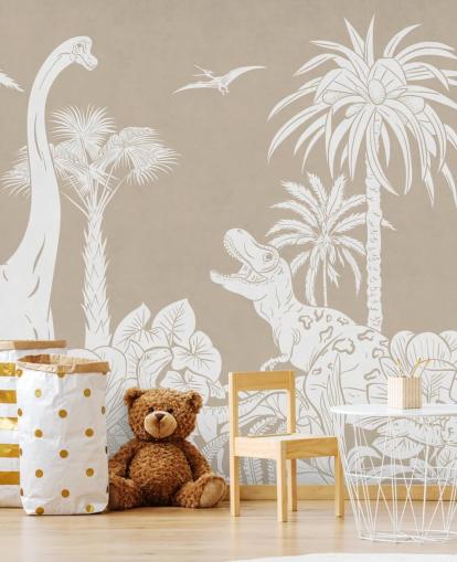 brown dinosaur wallpaper mural brown dinosaur wallpaper mural