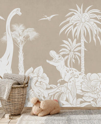 brown dinosaur wallpaper mural brown dinosaur wallpaper mural