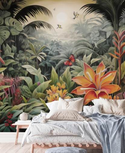Colourful Jungle Wallpaper Mural