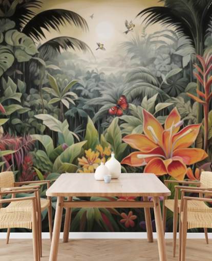 Colourful Jungle Wallpaper Mural