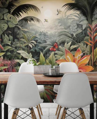 Colourful Jungle Wallpaper Mural