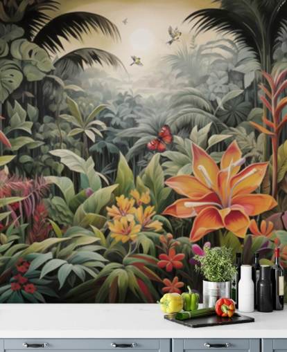 Colourful Jungle Wallpaper Mural