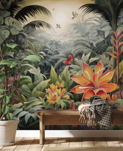 Colourful Jungle Wallpaper Mural