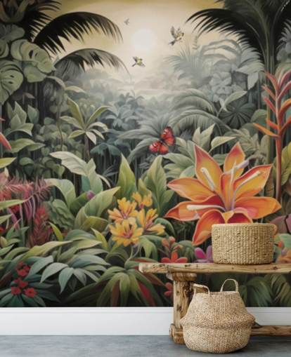 Colourful Jungle Wallpaper Mural